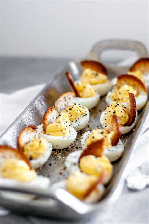Everything Bagel Deviled Eggs Are Packed Full Of Flavor Cream Cheese