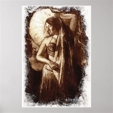 Female Belly Dancer With A Veil Poster Zazzle Co Uk
