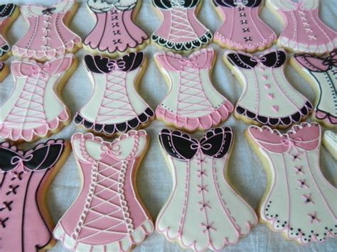 Custom Decorated Corset Cookie For Bridal Showers Lingerie Or Etsy