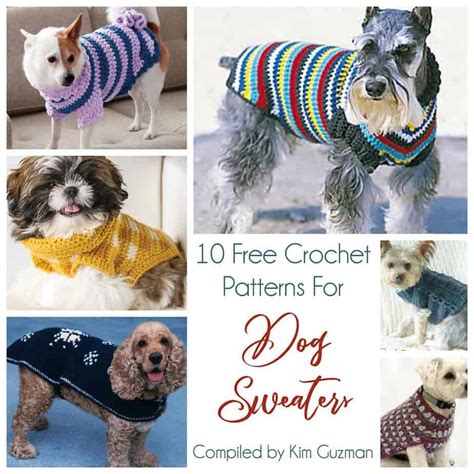 15 Free Crochet Dog Sweater Patterns For Beginners Jeras Jamboree