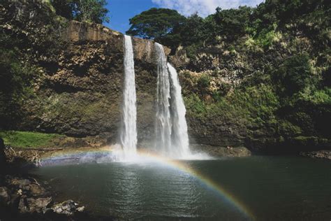 Wailua Falls Kauai Hawaiian Waterfall Beautiful Waterfalls Kauai