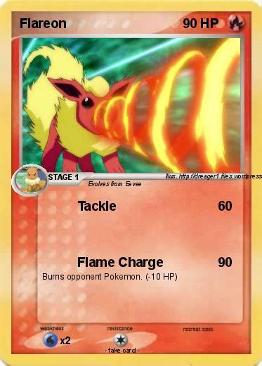 Pokémon Flareon 370 370 Tackle My Pokemon Card