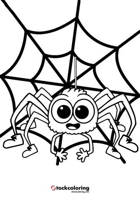 Itsy Bitsy Spider Coloring Page