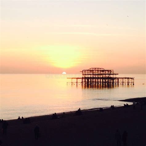 Brighton West Pier Stock Image Image Of Sunset Pier 50607417
