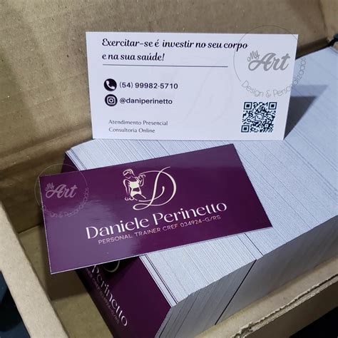 500 Unid Cartão De Visita Personalizado Frente E Verso Elo7