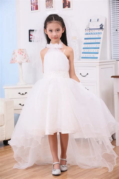 2015 summer white girl flower dress for wedding girl wedding dresses girl dresses in dresses