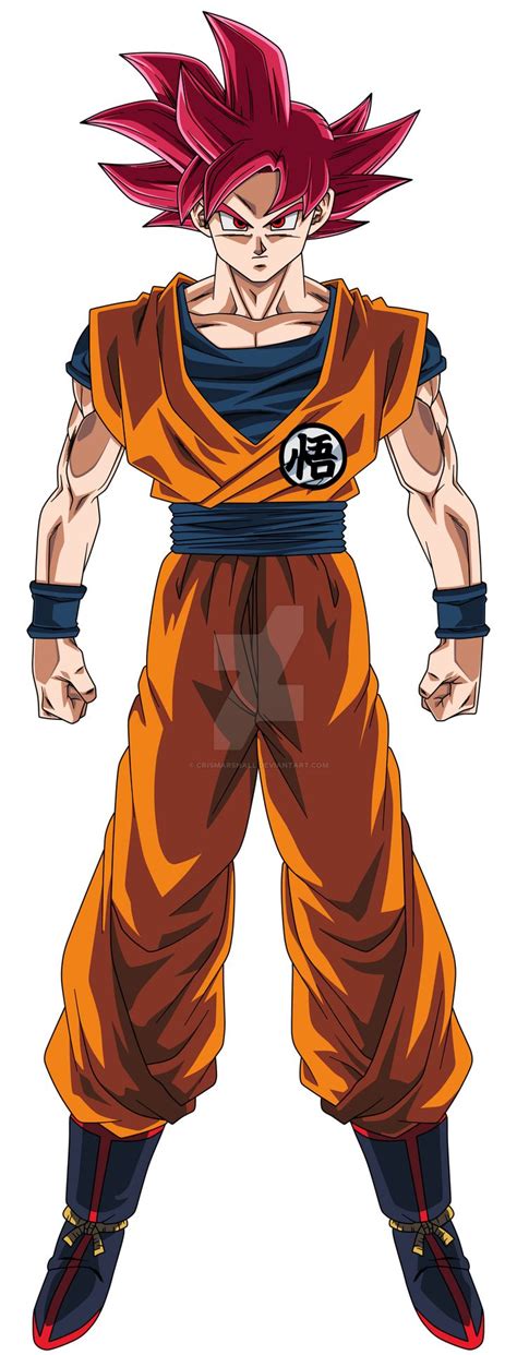 Goku Super Saiyan God By Crismarshall On Deviantart Anime Dragon Ball