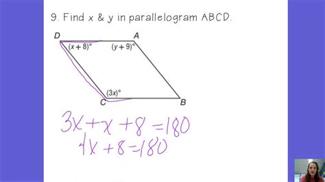 In A Parallelogram Consecutive Angles Are