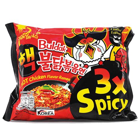 Samyang Buldak Ramen Extreme Hot Chicken 3x Spicy Bag Beagley