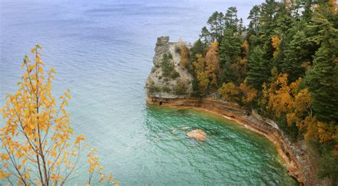Pictured Rocks National Lakeshore In Michigan Us State Nature 5k
