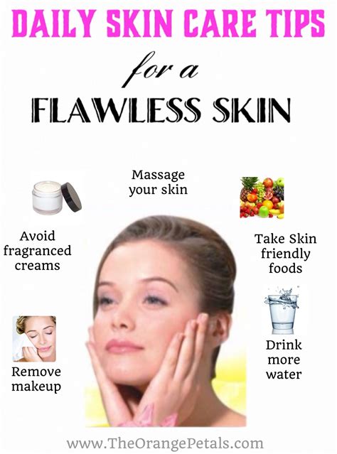 10 Daily skin care tips for a flawless skin and face - theorangepetals | Daily skin care, Skin 