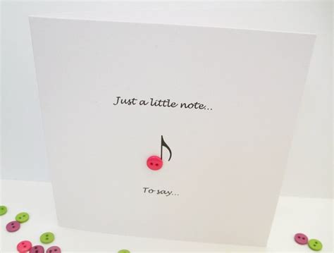 Just A Little Note Blank Note Card Paper Handmade Greeting Etsy Uk