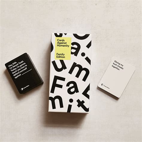 Cards against humanity debuted in 2011 as one of the most ridiculous, raunchy, and innovative party games ever created, and if you've played it, you know why. Card Against Humanity - Family Edition - Buy from Prezzybox.com