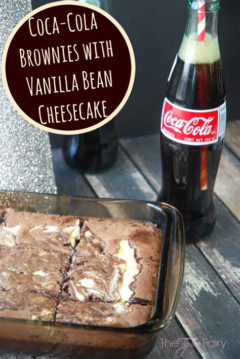 coca cola brownies with vanilla bean cheesecake the tiptoe fairy