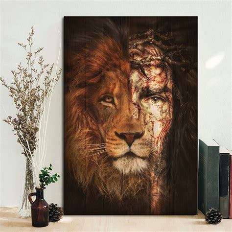 Jesus Lion Of Judah Poster Son Of The King Poster Art Lion Etsy