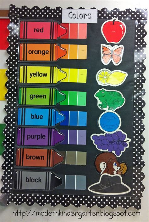 Colors Kindergarten Classroom Decor Preschool Classroom Toddler