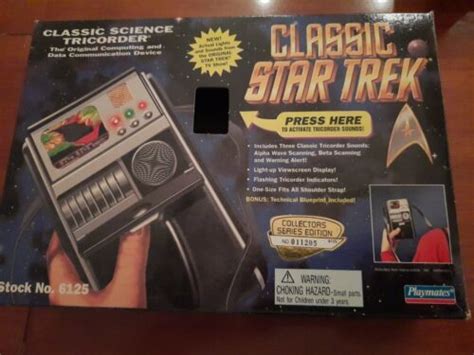Vintage 1995 Playmates Classic Star Trek Science Tricorder Computing Device 90s 4598971568