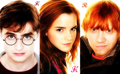 Trioharry Hermione Ron Harry Potter Wallpaper 19878831 Fanpop