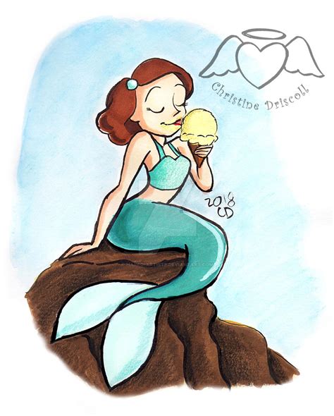 Mermaid With Ice Cream By Haiiro Artiste On Deviantart