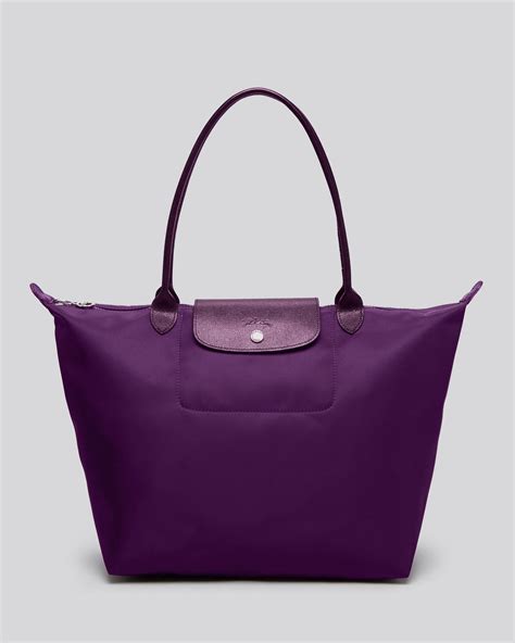 Longchamp Tote - Le Pliage Neo Large in Purple (Bilberry) | Lyst