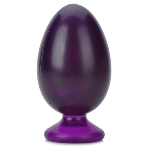 Shaki Egg Suction Cup Anal Butt Plug X Cm Purple Sex