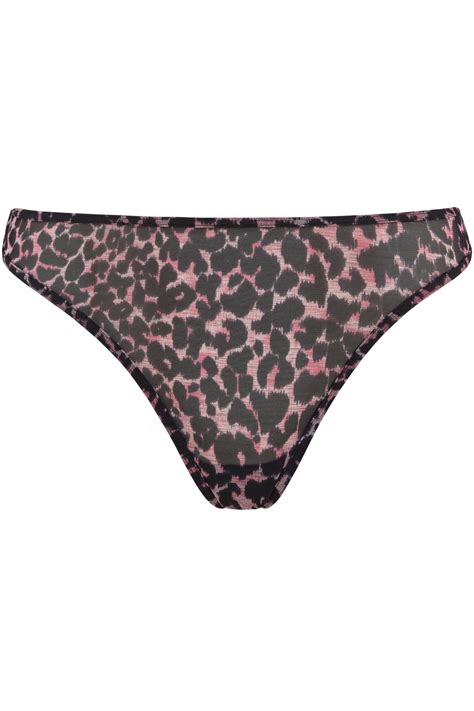 Night Fever Thong In Black Pink Leopard Marlies Dekkers Designer Lingerie