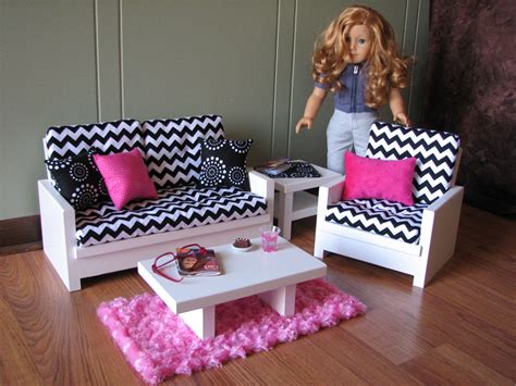 Whether you're decorating a boys bedroom or a girls bedroom, there's an incredible variety to choose from. 18 Doll Furniture American Girl sized Living Room