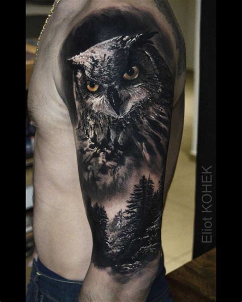 Owl Tattoo Realistic Best Tattoo Ideas Gallery