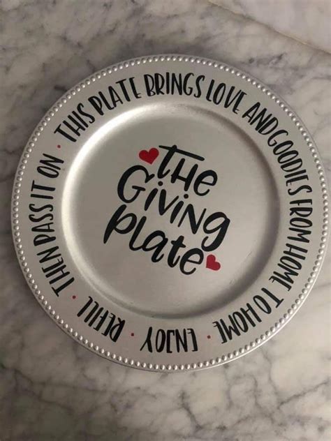 Pin By Tosche Coffee Stevens On Cricut Projects Giving Plate
