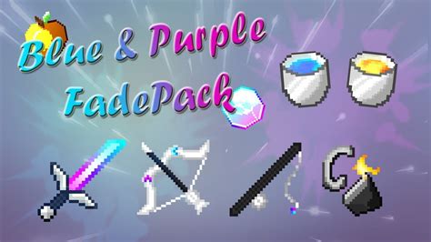Minecraft Pvp Texture Pack Blue And Purple Fade Youtube