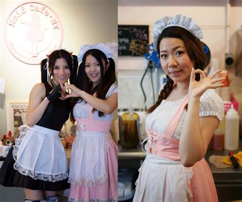 cosplay contest at maid cafe ny japanese maids and anime costumes