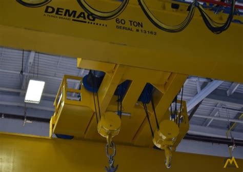 Demag 60 Ton Overhead Crane For Sale Auction Hoists And Material