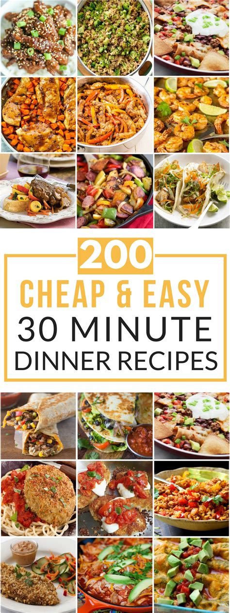 200 Cheap & Easy 30 Minute Meals - Prudent Penny Pincher
