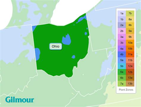 Ohio Planting Zones Growing Zone Map Gilmour Planting Zones Map Ohio Growing Zones Map