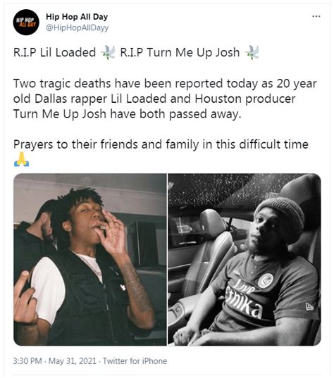 Rapper Lil Loadeds Death At 20 Tragic Death Of A Murderer