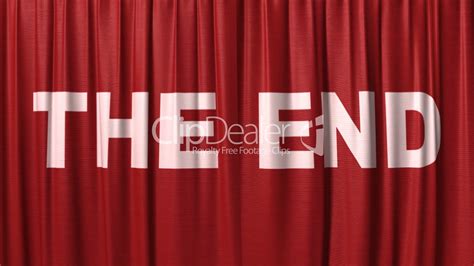 But this is the end (opening june 12) truly is. closing red curtain with title "the end": Royalty-free ...