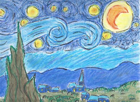 March 13 15 Vincent Van Gogh Starry Night ~ Hands On Art For Children