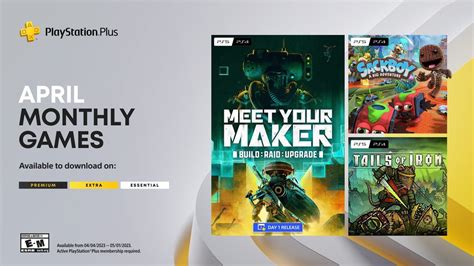 Playstation Plus Monthly Games For April Meet Your Maker Sackboy A