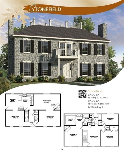 Plans Two Story Modular Homes Colonial House Plans New England