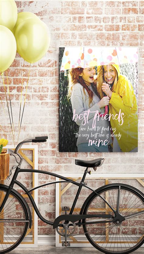 This Best Friend T Canvas Or Poster With Your Photo Features A