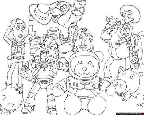 Resultado De Imagen Para Dibujo Para Colorear Toy Story 3 Toy Story