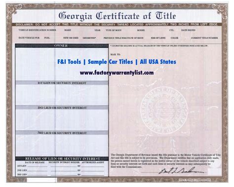My Vehicle Title What Does A Car Title Look Like Car Title Title Images