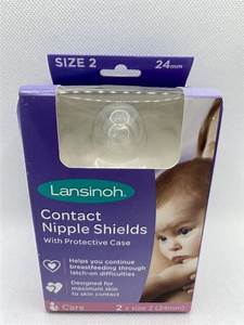 Lansinoh Contact Shields 24mm With Case 2 Count For Sale Online