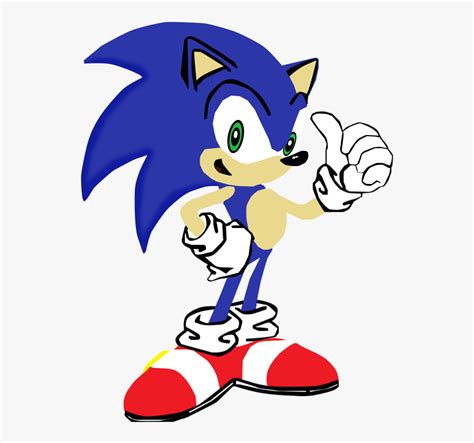 My First Vector Of Sonic The Sonic X Sonic The Hedgehog Thumbs Up