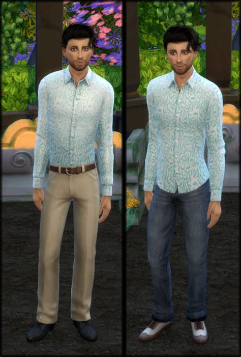 Male Shirts Tucked And Untucked Retextured At Julietoon Julie J