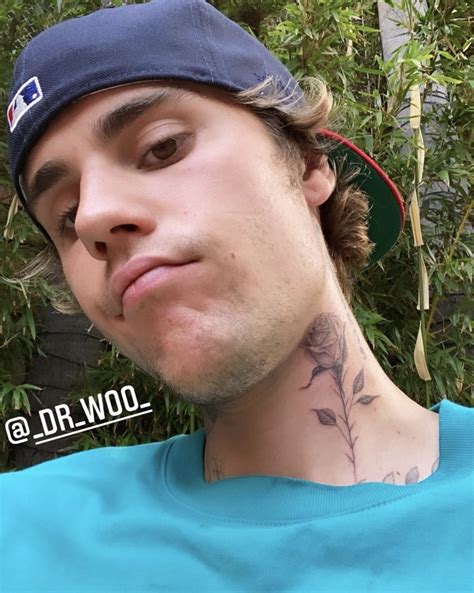 Pop Crave On Twitter Justin Bieber Shows Off New Neck Tattoo On