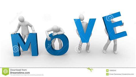 Move Text Holding By Men Royalty Free Stock Photo - Image: 16895945