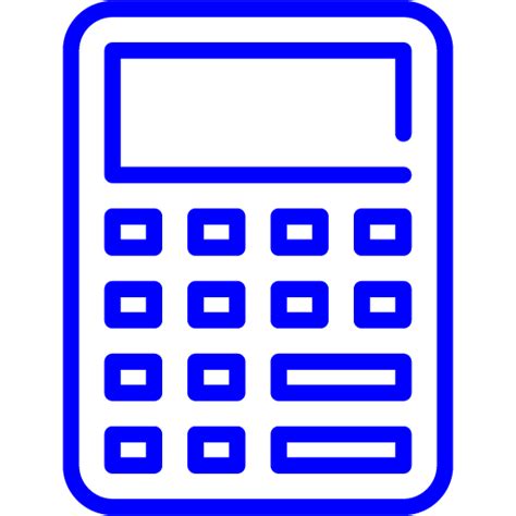 Blue Calculator 5 Icon Free Blue Calculator Icons