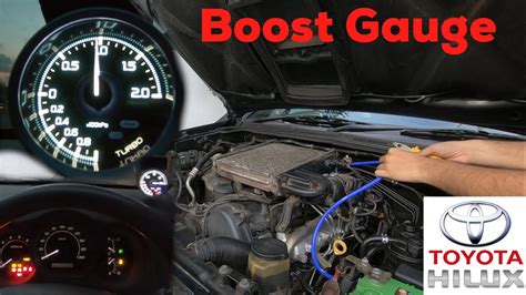 How To Install A Boost Gauge To Toyota Hilux Diy Defi A1 Youtube