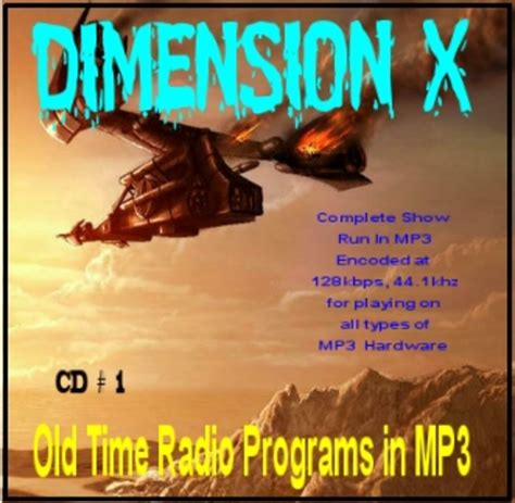 Dimension X Single Episodes Old Time Radio Researchers Group Free